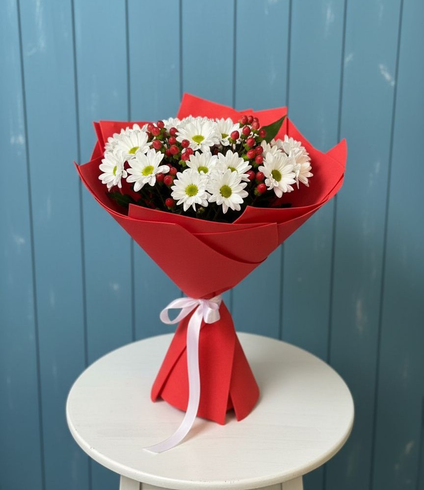 Букет цветов из: Хризантемы в Борское