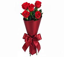 Букет 5 Красных роз Эдлесс Лав в Борское