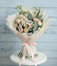 Букет цветов из:  Розы и Лизиантусы в Борское