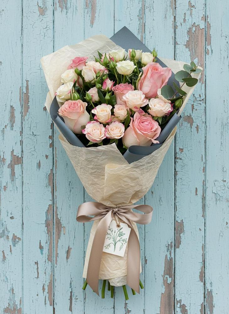 Букет цветов из: Розы в Борское