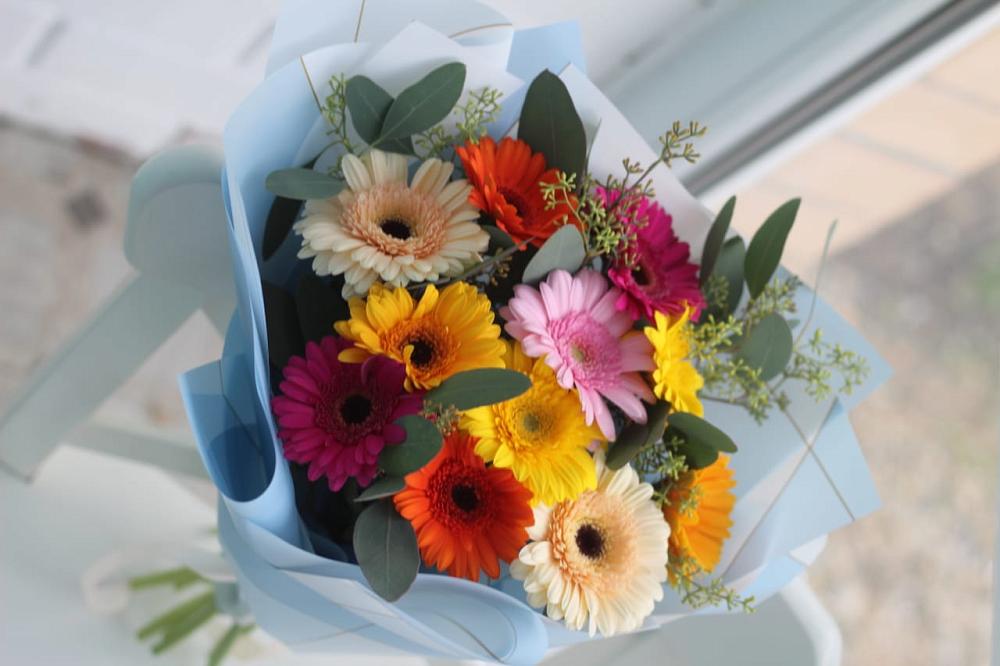 Букет цветов из: Герберы в Борское