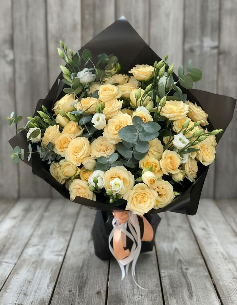 Букет цветов из: Розы и Лизиантусы в Борское