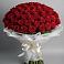 Букет 101 Красная роза Блэк Мэджик в Борское