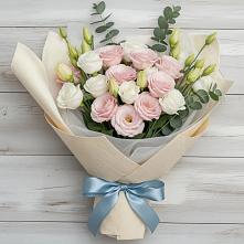 Букет цветов из:  Лизиантусы #REPLACE_PRED# Борское