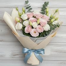 Букет цветов из:  Лизиантусы в Борское