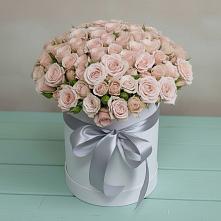 Цветочная композиция из Розы в шляпной коробке в Борское