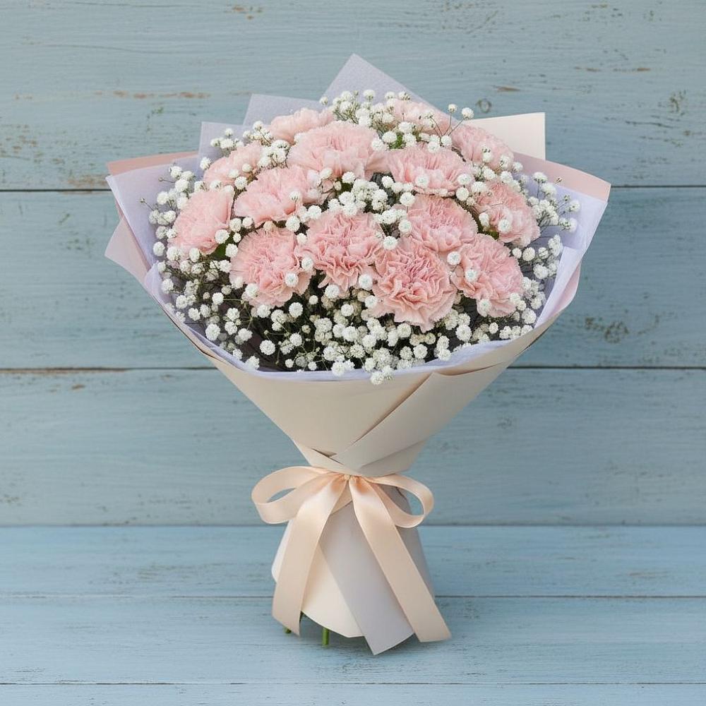 Букет цветов из: Гвоздики в Борское