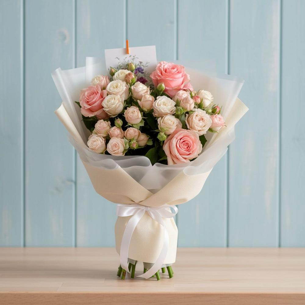 Букет цветов из: Розы в Борское