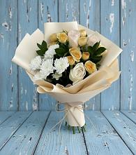Букет цветов из:  Розы и Хризантемы в Борское