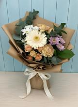 Букет цветов из:  Герберы и Хризантемы в Борское
