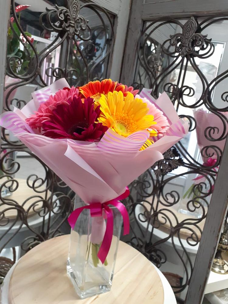 Букет цветов из: Герберы в Борское