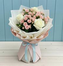 Букет цветов из:  Розы в Борское
