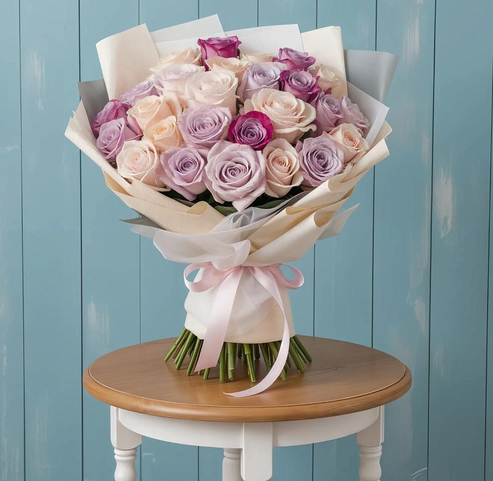 Букет цветов из: Розы в Борское