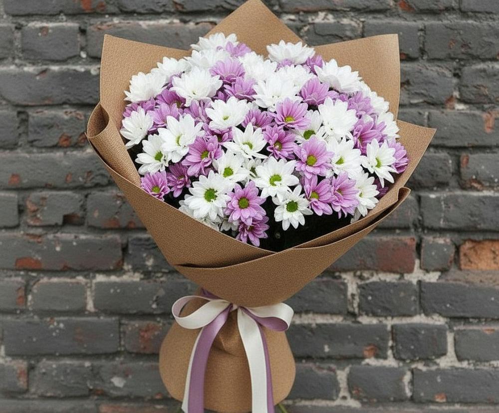 Букет цветов из: Хризантемы в Борское