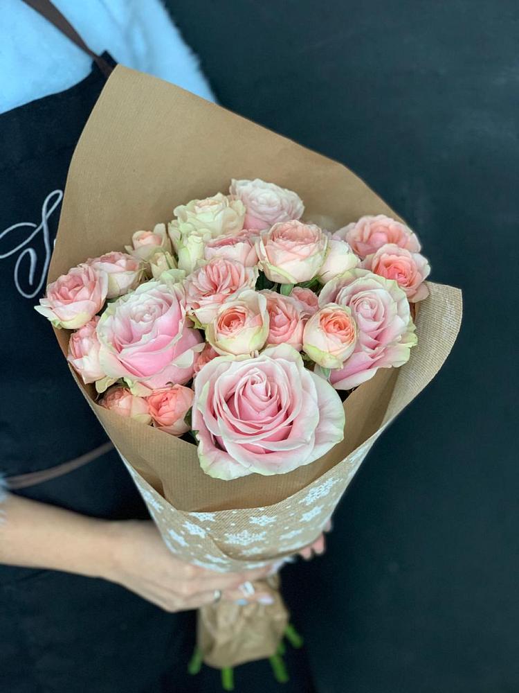 Букет цветов из: Хризантемы и Розы в Борское