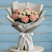 Букет цветов из:  Розы в Борское
