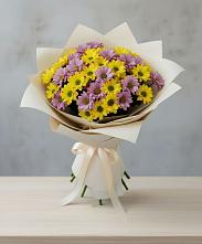 Букет цветов из:  Хризантемы #REPLACE_PRED# Борское