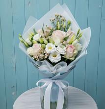 Букет цветов из:  Розы и Лизиантусы в Борское
