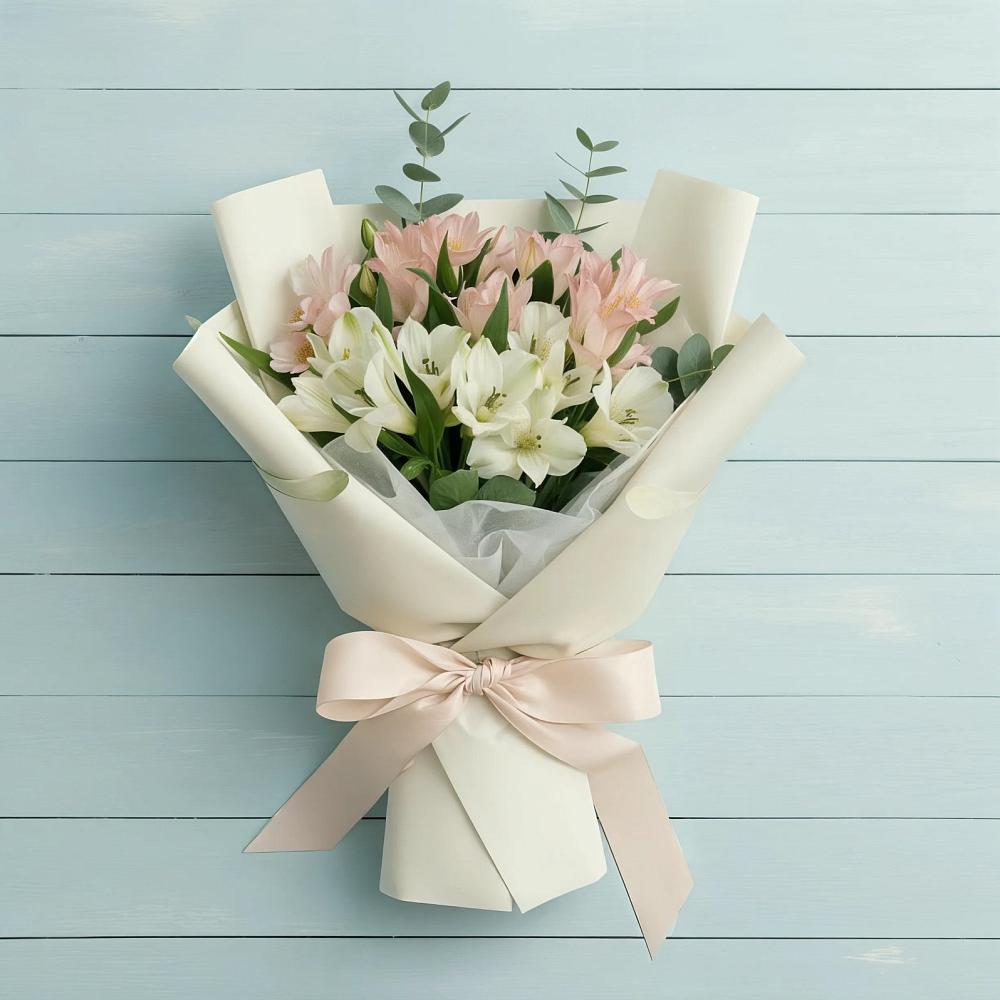 Букет цветов из: Альстромерии в Борское