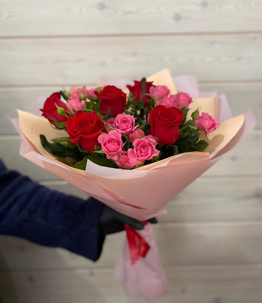 Букет цветов из: Розы в Борское