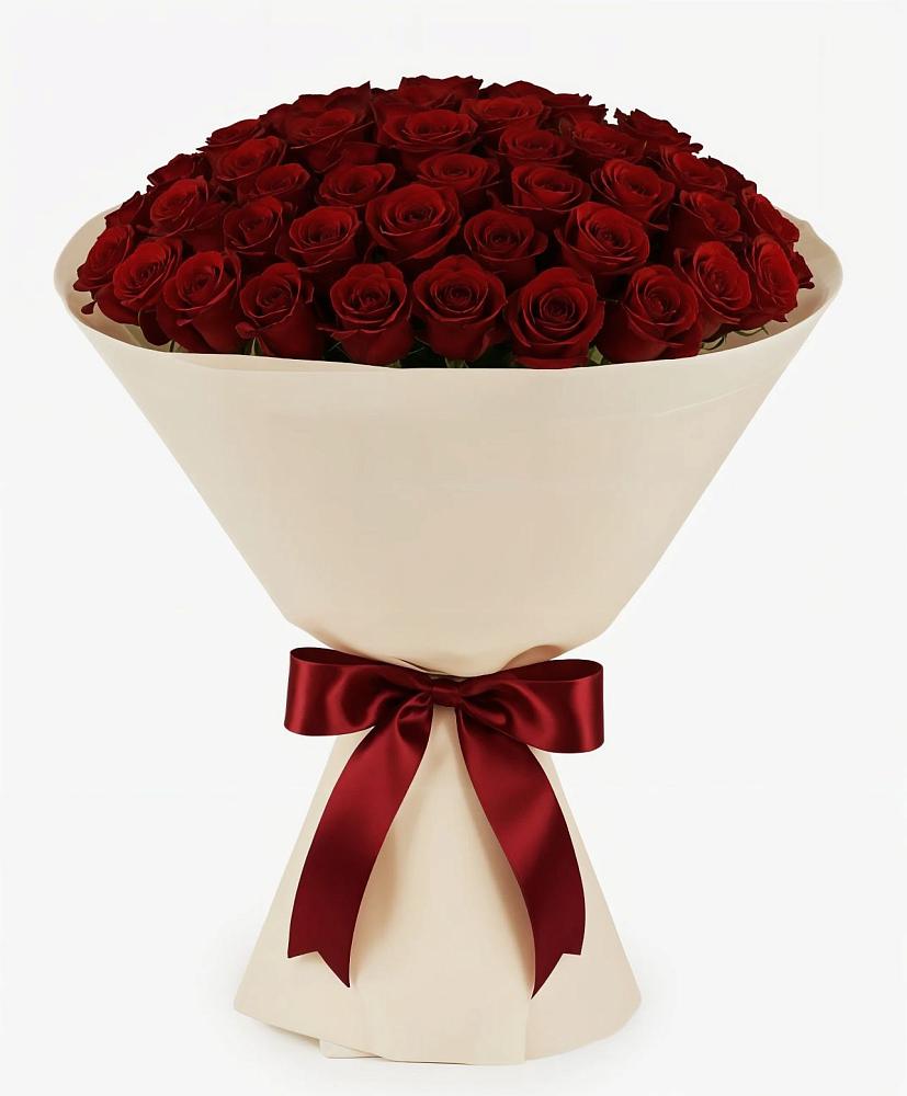 Букет 101 Бордовая роза Блэк Бакарра в Борское