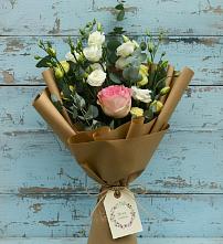 Букет цветов из:  Розы и Лизиантусы в Борское
