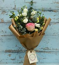 Букет цветов из:  Розы и Лизиантусы в Борское